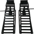 5 Ton 2 Pack Hydraulic Car Ramp Elevator 10000 Lbs for Auto Car Truck Trailer Garage Service Vehicle Ramp Lift Jack Hydraulic Lift (Black)