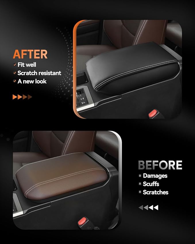 CDEFG for 2024 2025 Toyota Land Cruiser 250 Center Console Cover Armrest Box Cover for Land Cruiser (1958, Land Cruiser) 2024 2025 Accessories Arm Rest Protector