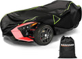 Full Cover for Polaris Slingshot Heavy Duty Premium Oxford Cover Windshield Cover Waterproof Windproof All Weather Protection Covers for Slingshot S SL SLR R Signature LE(420D Oxford)