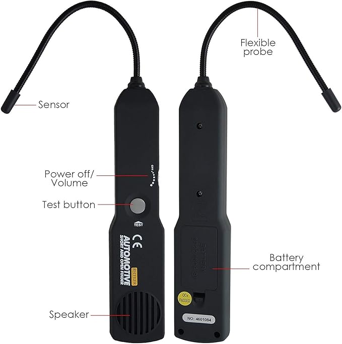 Automotive Circuit Tester, Car Repair Cable Circuit Wire Tracker Tracers Analyzer Short Open Finder Tester Checker Device Detector Probe DC 6-42V Car Diagnostic Tool