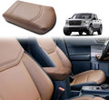 Muslogy Center Console Armrest Cover Compatible with Ford Maverick XL XLT Lariat 2022-2025 Accessories Cushion Pad Armrest Lid Protector Prevent Pets Scratches Regular Thick(Dark Brown)