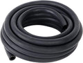 LokoCar Rubber Fuel Hose Line Push Lock 3/8" ID SAE 30R7 NBR 25ft 300PSI Black
