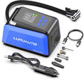 Tire Inflator Portable Air Compressor, 2X Faster Inflation, 150PSI Air Pump for Car Tires with Digital Pressure Gauge/LED Light for Car, Motorcycle, Bicycle, Balls and More