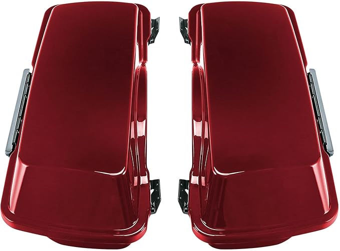 Green-L Red Hard Saddlebags Fit for Harley Touring Electra Glide Street Glide Road Glide Road King 1994-2013