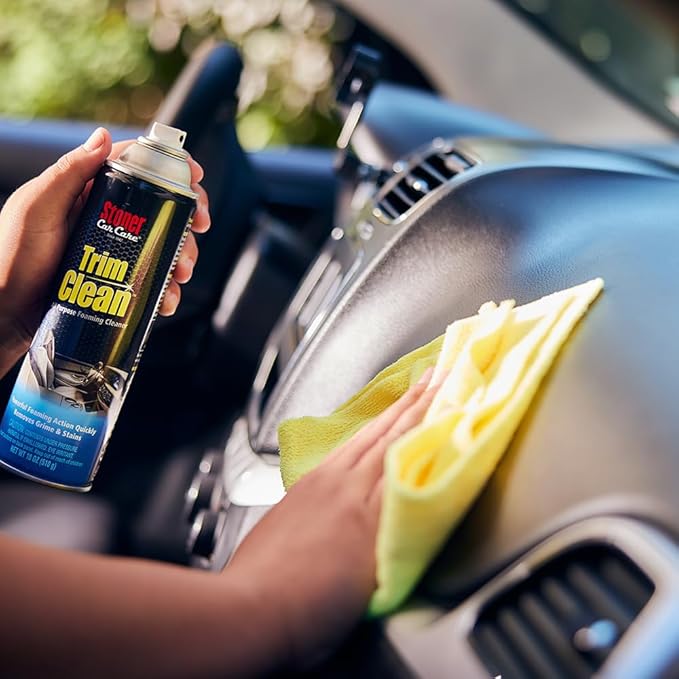 Stoner Car Care 91134–4PK Trim Clean All-Purpose Fast Acting Powerful Foaming Cleaner Quickly Removes Grime and Stains From Trim, Consoles, and More To Restore Automotive Interiors, 18 Oz, Pack of 4