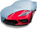 iCarCover Premium Car Cover for 2020-2025 Chevy Corvette C8 without High Wing Spoiler Heavy Duty Waterproof All-Weather Automobiles Custom Fit Indoor Outdoor UV Snow Protection Covers w/Straps and Bag