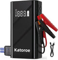 Jump Starter with Air Compressor, 4000A Portable Car Battery Jump Starter (9.0L Gas/7.0L Diesel), 150PSI Tire Inflator 12V Battery Jumper Starter Portable with Jumper Cables, LED Light (Q7-4000A)