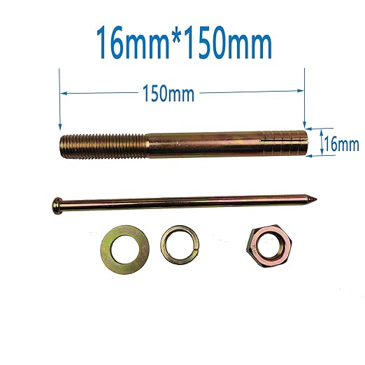 Car Lift Expansion Screw Auto Lift Special Screw Car Lifter Lift Machine Anchor Bolt Screws Concrete Anchor Bolts Lifts Bolts (1, 16 * 150mm)