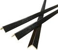 Wall Corner Protector 6PCS 45" Corner Molding Trim Black Wood Grain Corner Trim Decorative Strips for Door and Window Frames Mirror Edges Ceramic Tiles, and Wooden Wall Edges.