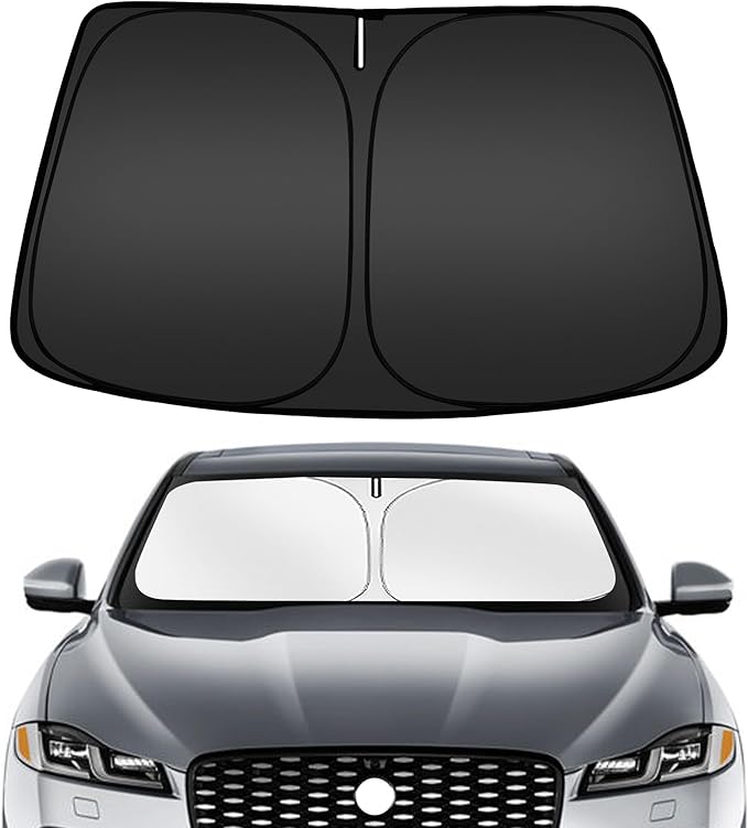 ARISMOTOR Windshield Sun Shade for Jaguar F-Pace 2016-2025, Custom Fit Foldable Front Window Sunshade Sun Visor Protector, Block UV Rays Keep Your Car Cooler