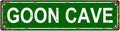GOON CAVE Space Vintage Metal Tin Sign, Street Sign, Home Decor, Room Decor, Wall Decor, Bathroom Decor, Bar Decor, Cafe Decor, Garage Decor, 16 x 4 Inch