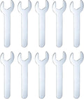 HARFINGTON 10pcs Small Wrench 16x95x2mm Metric U-Shaped Single Open Ended Spanner Super Thin Flat Head Galvanizing Wrench for Automotive Repair Furniture Assembly