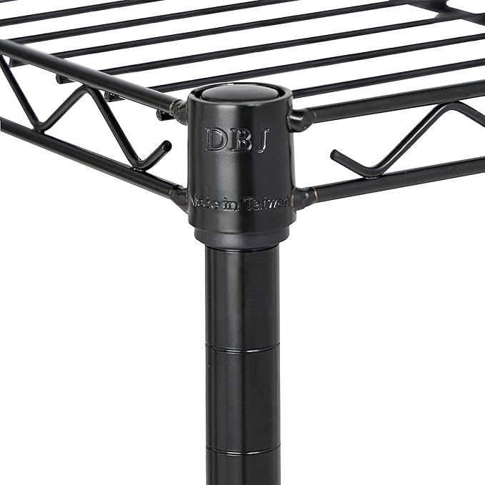 5 Tier Wire Shelving Unit Storage Rack, Metal Heavy Duty Utility Organizers, Organization Units for Products Plant Pantry, Garage, Laundry Racks Durable Shelf Stand,14"W x 30"L x 60"H, Black