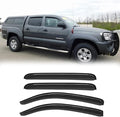 94056 Side Window Wind Deflector,4pc Outside Mount Style Shade Sun Rain Guards Set,Nice Window Visor fit for 2005-2015 Toyota Tacoma Double/Crew Cab with 4 Full Size Doors