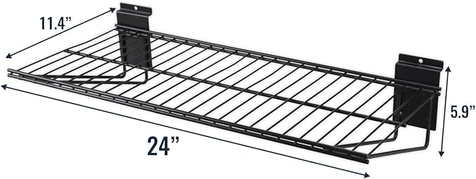 Slatwall Panel Garage Organizer PVC Slatwall Heavy Duty Wall Mounted Rack, Interlocking Slat Wall Panels for Tool Organization Peg Board(2 Pack Black)