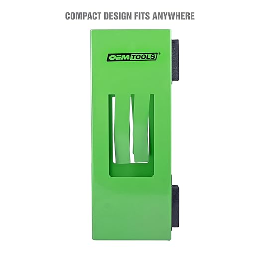 OEMTOOLS 24945 Magnetic Glove Dispenser, Disposable Gloves Box Holder, Glove Holder for Wall Mount, Magnetic Glove Box Holder, Green Glove Dispenser Wall Mount