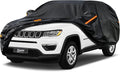 Kayme 7 Layers SUV Car Cover Custom Fit for Jeep Compass (2006-2025) Waterproof All Weather for Automobiles, Outdoor Full Cover Rain Sun UV Protection.Black