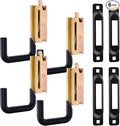 E Track Hook E Track Accessories ，E Track Accessories for Enclosed Trailer The dip molding Process is More Rust Resistant (4PCS E Track J Hooks+4PCS J Hooks Slot)