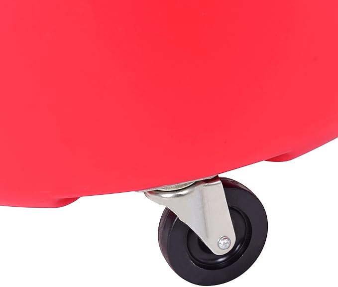 PONO Portable Waste Oil Drain Tank 18 Gallon with Steel Waste Oil Container, Adjustable Funnel Height, Oil Changing, Oil Dolly for Car Fluid Fuel Transfer Drainage