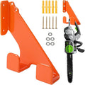 Chainsaw Hanger,1 Pack Durable Chainsaw Holder, Heavy Duty Wall Mount Hanger, Chainsaw Storage Rack for Garage & Shed, Anti-Scratch Organizer for Garage Organization
