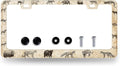 Vintage Animals License Plate Frame Animal Bear Tiger Wolf License Plate Holder Stainless Steel Funny License Plate for USA Canada 6.3" X 12.3" with 2 Holes and Screws