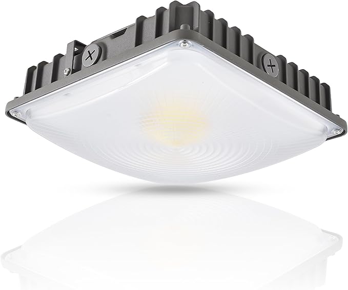 70W/45W/30W Power Selectable LED Canopy Garage Light with 3CCT (3500K/4000K/5000K), LED Parking Garage Lights 90-277V IP65 Commercial Residential Lights DLC (30W/45W/70W Power Selectable -1 PACK)