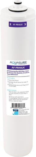 Aquasure Premier Stage 4 Alkaline Remineralizing Filter Quick Twist Replacement Cartridge AF-PR4ALK for AS-PR75/AS-PR100 4-Stage Reverse Osmosis Water Filter System | Restore Minerals, pH+ Balance