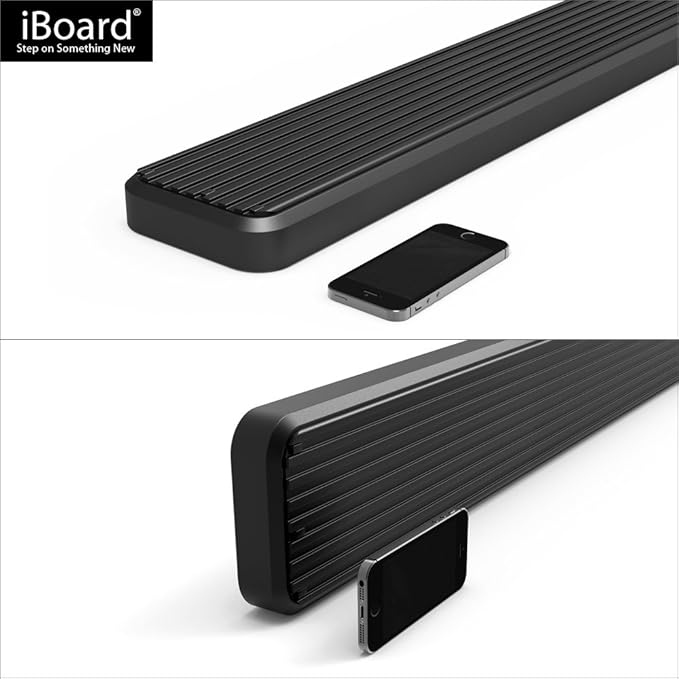 APS Running Boards 5-inch Black Compatible with Ford F150 2015-2025 Regular Cab & F-250 F-350 Super Duty 2017-2025 Stainless Steel (Nerf Bars Side Steps Side Bars)