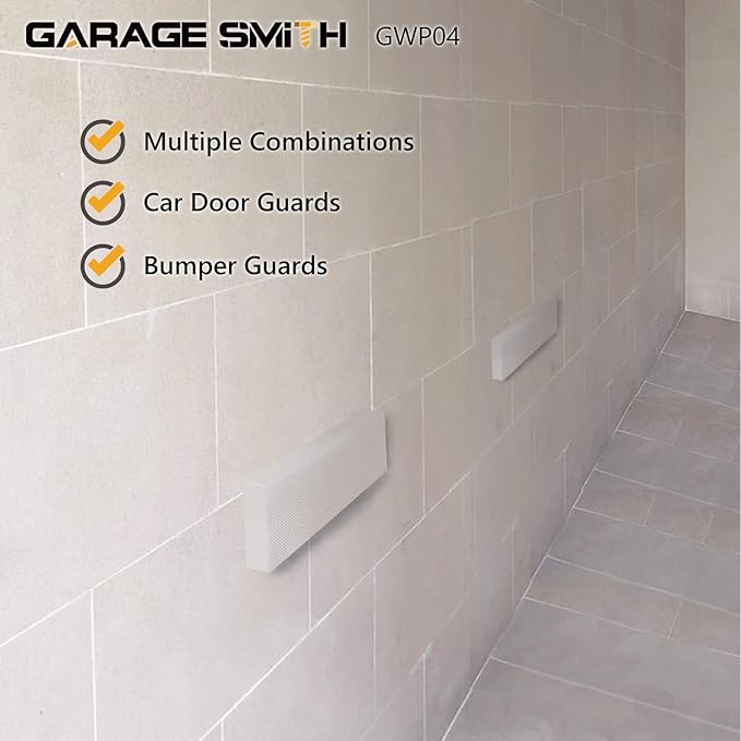 Garage Smith GWP04 Garage Wall Protector Car Door Protectors, Designed in Germany (4-Pack)