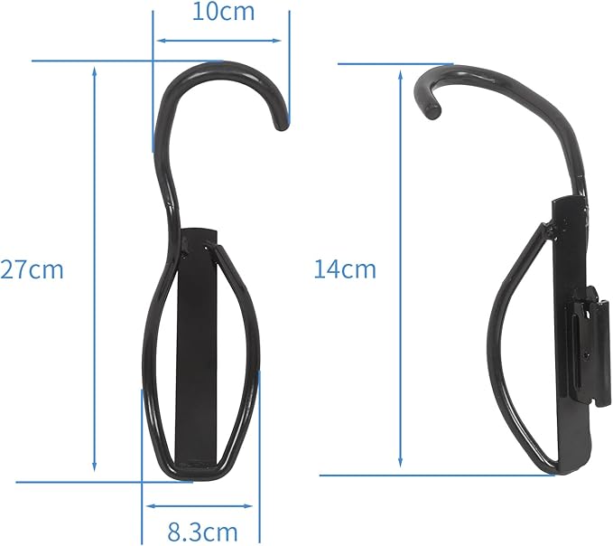 E-Track Bike Hooks, Heavy Duty Wall Mounted Bike Storage Rack Bike Mount for E-Track (2 Pack)