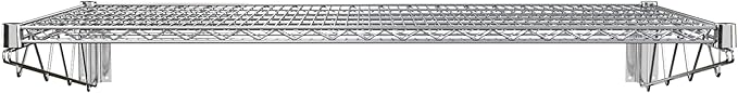 24" x 48" Chrome Wire Wall Mount Shelf