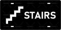 STAIRS Vintage Metal Tin Sign License Plate Bar Cafe Garage Cave Home Room Wall Bathroom Farmhouse Garden Porch Patio Decor, 12 x 6 Inch