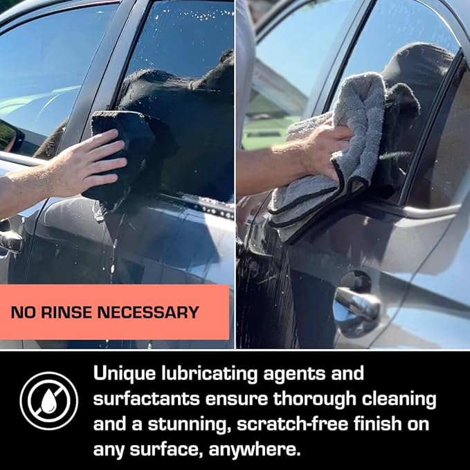 Ethos Hybrid Ceramic Rinseless Car Wash - Spot Free Rinse for Cars Waterless Wash - No Rinse Wash - Spot Free Car Wash (Gallon)