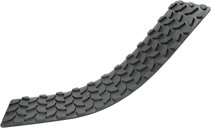Performance Tool W1893 4-Inch x 15-1/2-Inch Diamond Tread Rubber Step Mats - Non-Skid Adhesive Traction for Trailers, Trucks, Boats, and More