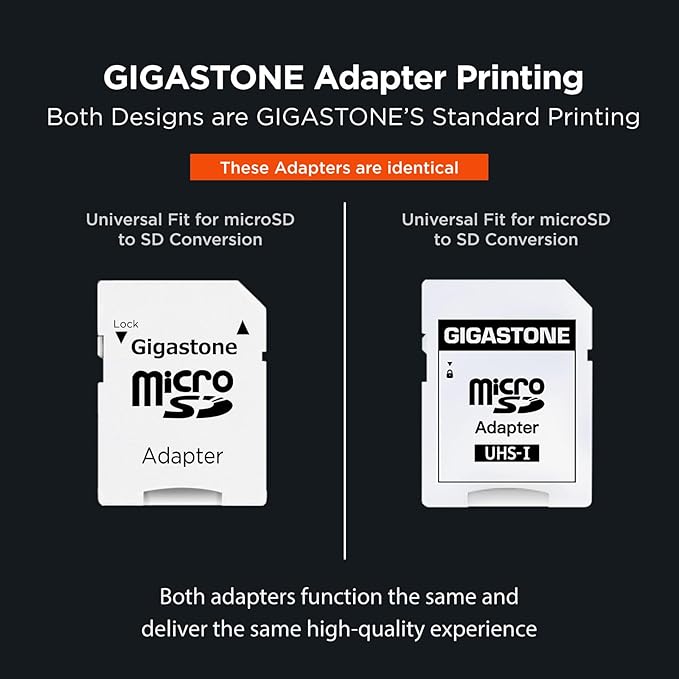 [5-Yrs Free Data Recovery] GIGASTONE 1TB Micro SD Card 4-Pack, 4K Camera Pro, R/W up to 150/130 MB/s, 4K Video Recording for GoPro, DJI, Drone, MicroSDXC Memory Card UHS-I U3 A2 V30, with Adapter
