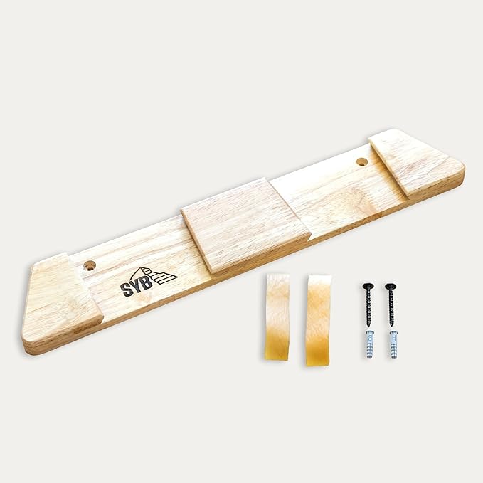 StoreYourBoard Minimalist Wood Ski Rack – Vertical Ski Storage Holder for Home & Garage, Solid Wood Ski Wall Mount Display Rack, Holds 50 lbs