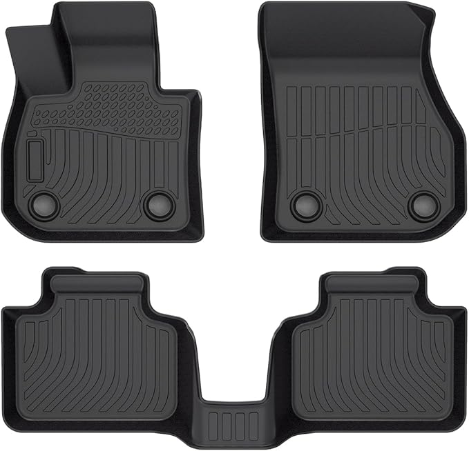 Cartist Floor Mats Compatible with BMW X1 2023 2024 2025 BMW x1 Accessories All Weather Floor Mats 1st & 2nd Row Carpet Protection 3D TPE Odorless