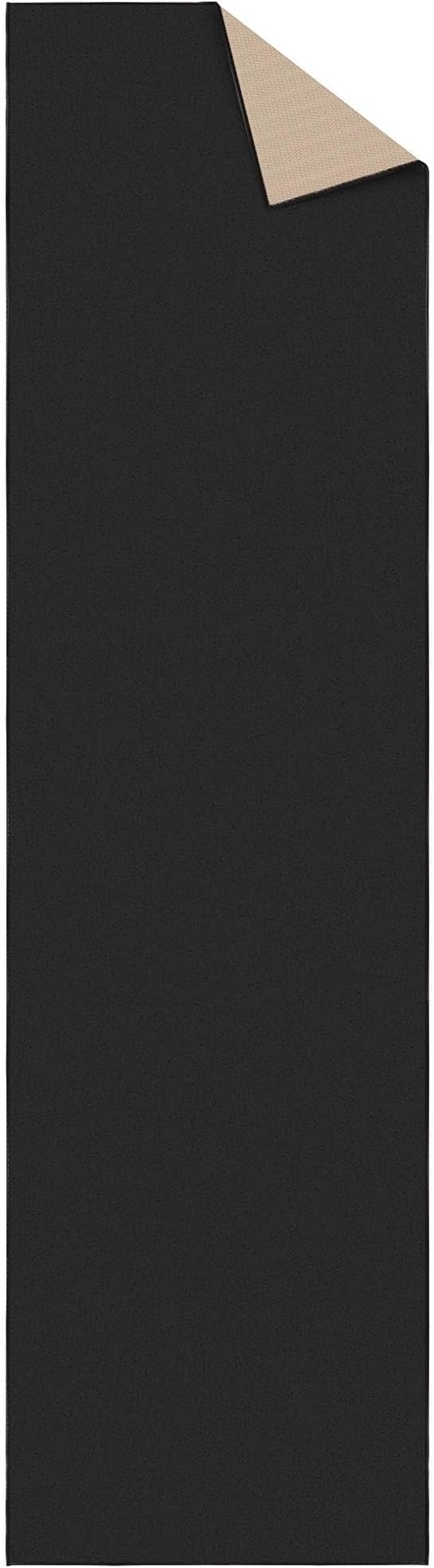 Ottomanson Hallway Runner Rug 2'7" x 9'10" Non Slip Solid Area Rugs Easy to Clean Laundry Rug Runner Durable & Pet Friendly Floor Carpet Runners for Hallways Entryway Living Room Kitchen, Black
