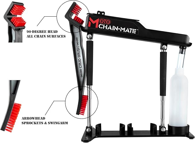 Moto Chain-Mate - The Ultimate Motorcycle Chain Cleaning and Lubrication Kit !