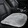 LLB Genuine Sheepskin Car Seat Cushion Seat Covers for Cars Trucks SUV Comfort Seat Protector Pad for Car Driver Seat Car Accessories for Women Office Chair Car Decor (Grey, Front Seat Cushion-1 Pc)