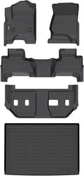 ANBINGO®Floor Mats Fit for Chevy Suburban & GMC Yukon XL (with 2nd Row Bench Seat) 2015-2020 All Weather Rugs for Chevy Suburban TPE Car Mats for GMC Yukon XL Rubber Trunk Carpet for Chevy Suburban