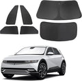 TINGLU Window Shades for Hyundai Ioniq 5 2022-2024 2025 Accessorie Car Side Full Windows Rear Triangular Windshield Sun Shade Sun UV Rays & Privacy Protection for Camping,Napping,and Relaxing 6PCS