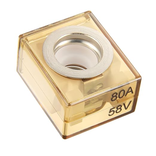 MRBF Terminal Fuse Block 80 AMP Marine Rated Battery Fuse 58V DC Max IP66 Waterproof Fuse Holder 80A