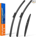 HULADAED® 26'' 18'' 16'' Windshield Wipers Replacement for Subaru Outback Legacy 2023-2020,Silicone Front Rear Wiper blades for MY Car-All Weather & Quiet(3 PACK)