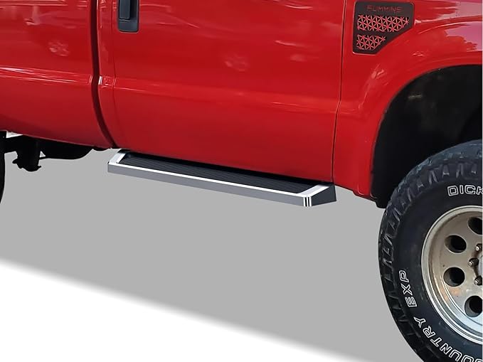 APS Running Boards Style Compatible with Ford F150 2015-2025 Regular Cab & F-250 F-350 Super Duty 2017-2025 (Nerf Bars Side Steps Side Bars)