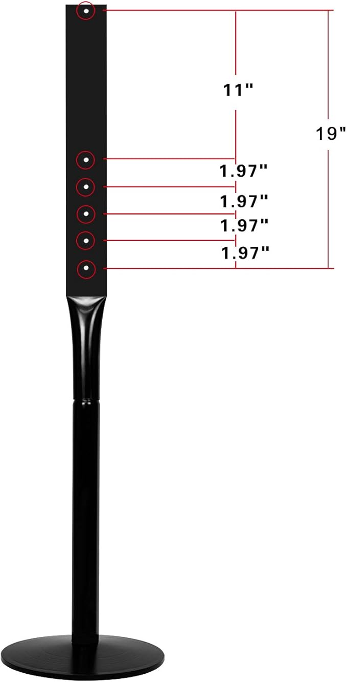 Parking Sign Post 48" Heavy Duty Cast Iron Parking Signs Stand, Movable Sign Stand for Hanging Signs, Black (2 Packs, 15pounds)