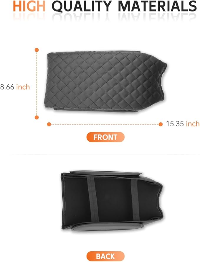 CDEFG for Honda Accord 2023-2025 Center Console Cover Armrest Box Cover for Accord (LX,SE) 2023 2024 2025 Accessories Console Arm Rest Protector 2 Side Pocket