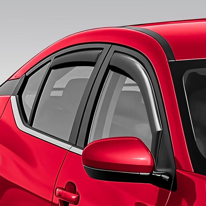 Voron Glass in-Channel Extra Durable Rain Guards for Nissan Sentra 2020-2025, Window Deflectors, Vent Window Visors, 4 Pieces - 200903
