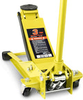 DNA MOTORING Low Profile Hydraulic Trolley Service/Floor Jack, 3 Ton (6000 lbs) Capacity Heavy Duty Hydraulic Car Jack, Lifting Range 3"-20", Yellow, TOOLS-00475-YL