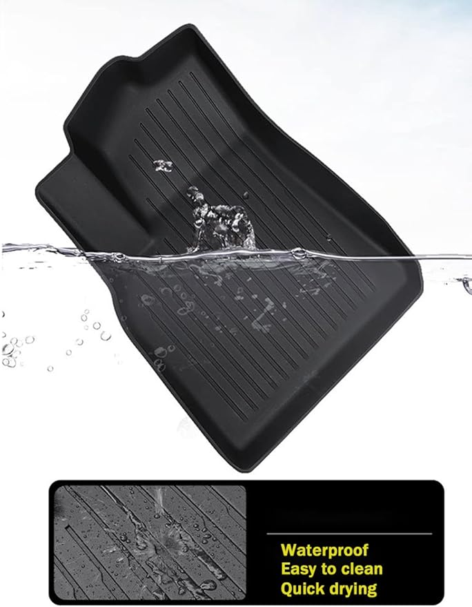 CRV Floor Mats Compatible with 2023-2026 Honda CR-V，All Weather Protection Waterproof Durable Anti-Slip Odorless Custom-fit TPE Floor Liner Front and Rear Row Set